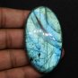 1 Pcs. Of Natural Blue Flashy Labradorite Oval Cabochon 61x36mm loose gemstone for jewelry
