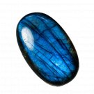 1 Pcs. Of Natural Blue Flashy Labradorite Oval Cabachon 39x24x6mm