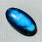 1 Pcs. Of Natural Blue Flashy Labradorite Oval Cabachon 38x20x8mm loose gemstone for jewelry
