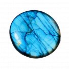 1 Pcs. Of Natural Blue Labradorite Round Cabachon 34mm loose gemstone for jewelry