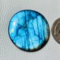 1 Pcs. Of Natural Blue Labradorite Round Cabachon 34mm loose gemstone for jewelry
