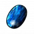1 Pcs. Of Natural Blue Labradorite Oval Cabachon 47x31x8mm loose gemstone for jewelry