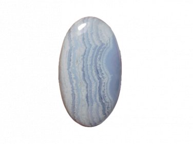 1 Pcs. Of Natural Blue Lace Agate Oval Cabochon 38x21mm loose gemstone for jewelry