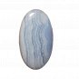 1 Pcs. Of Natural Blue Lace Agate Oval Cabochon 38x21mm loose gemstone for jewelry