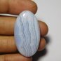 1 Pcs. Of Natural Blue Lace Agate Oval Cabochon 38x21mm loose gemstone for jewelry