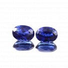 2 Pcs. Of Natural Blue Sapphire Oval Fine Step Cut 7x5mm loose gemstone for jewelry