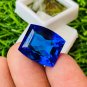 1 Pcs. Of Natural Blue Sapphire Cushion Fine Step Cut 16x15x11mm
