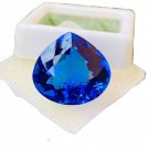 1 Pcs. Of Natural Blue Sapphire Pear Fine Step Cut 16x17x11mm