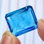 1 Pcs. Of Natural Blue Sapphire Cushion Fine Step Cut 18x15x8mm