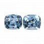 2 Pcs. Of Natural Brazilian Aquamarine Cushion Fine Step Cut 10x12mm loose gemstone for jewelry