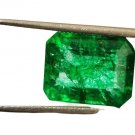 1 Pcs. Of Natural Emerald Cushion Fine Step Cut 14x11x9mm