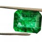1 Pcs. Of Natural Emerald Cushion Fine Step Cut 14x11x9mm