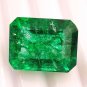 1 Pcs. Of Natural Emerald Cushion Fine Step Cut 14x11x9mm