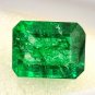 1 Pcs. Of Natural Emerald Cushion Fine Step Cut 14x11x9mm