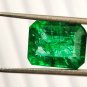 1 Pcs. Of Natural Emerald Cushion Fine Step Cut 14x11x9mm