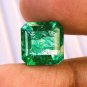 1 Pcs. Of Natural Emerald Cushion Fine Step Cut 12x12x8mm