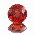 1 Pcs. Of Natural Fanta Orange Sapphire Round Brilliant Cut 10mm loose gemstone for jewelry