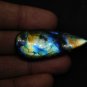 1 Pcs. Of Natural Fire Labradorite Pear Cabochon 48x19mm loose gemstone for jewelry