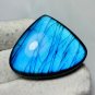 1 Pcs. Of Natural Flashy Blue Labradorite Heart Cabachon 41x34x8mm