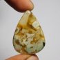 1 Pcs. Of Natural Flower Agate Pear Cabochon 31x22mm loose gemstone for jewelry