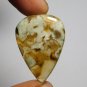 1 Pcs. Of Natural Flower Agate Pear Cabochon 31x22mm loose gemstone for jewelry
