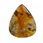 1 Pcs. Of Natural Flower Agate Trillion Cabochon 36x29mm loose gemstone for jewelry