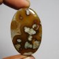 1 Pcs. Of Natural Flower Agate Oval Cabochon 39x25mm loose gemstone for jewelry