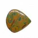1 Pcs. Of Natural Fruit Jasper Pear Cabachon 38x38mm loose gemstone for jewelry