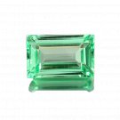 1 Pcs. Of Natural Green Sapphire Baguette Emerald Cut 12x8mm loose gemstone for jewelry