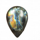 1 Pcs. Of Natural Labradorite Pear Cabochon 26x24mm loose gemstone for jewelry