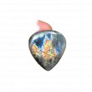 1 Pcs. Of Natural Labradorite Pear Cabochon 33x30mm loose gemstone for jewelry