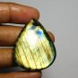 1 Pcs. Of Natural Labradorite Pear Cabochon 40x33mm loose gemstone for jewelry
