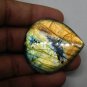 1 Pcs. Of Natural Labradorite Pear Cabochon 45x41mm loose gemstone for jewelry