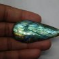 1 Pcs. Of Natural Labradorite Pear Cabochon 60x27mm loose gemstone for jewelry