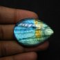 1 Pcs. Of Natural Labradorite Pear Cabochon 43x30mm loose gemstone for jewelry