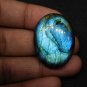 1 Pcs. Of Natural Labradorite Oval Cabochon 33x25mm loose gemstone for jewelry