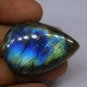 1 Pcs. Of Natural Labradorite Pear Cabachon 39x23mm loose gemstone for jewelry