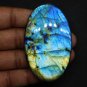 1 Pcs. Of Natural Labradorite Oval Cabachon 68x42mm loose gemstone for jewelry