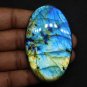 1 Pcs. Of Natural Labradorite Oval Cabachon 68x42mm loose gemstone for jewelry
