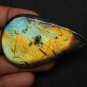 1 Pcs. Of Natural Labradorite Pear Cabachon 54x35mm loose gemstone for jewelry
