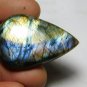 1 Pcs. Of Natural Labradorite Pear Cabachon 40x28mm