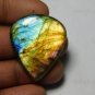 1 Pcs. Of Natural Labradorite Pear Cabachon 35x30mm