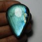 1 Pcs. Of Natural Labradorite Pear Cabachon 43x30mm