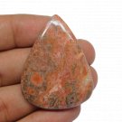 1 Pcs. Of Natural Morgan Hill Poppy Jasper Pear Cabachon 38x26mm loose gemstone for jewelry