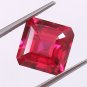 1 Pcs. Of Natural Mozambique Red Ruby Rectangle Radiant Cut 11x11mm loose gemstone for jewelry
