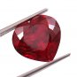 1 Pcs. Of Natural Mozambique Red Ruby Heart Fine Step Cut 18x18mm loose gemstone for jewelry