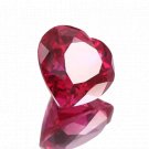1 Pcs. Of Natural Mozambique Red Ruby Heart Fine Step Cut 10x10mm loose gemstone for jewelry