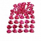 2 Pcs. Of Natural Mozambique Red Ruby  Pear Fine Step Cut 3x5mm loose gemstone for jewelry