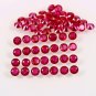 2 Pcs. Of Natural Mozambique Red Ruby Round Brilliant Cut 2mm loose gemstone for jewelry