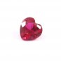 1 Pcs. Of Natural Mozambique Ruby Heart Fine Step Cut 5x5mm loose gemstone for jewelry